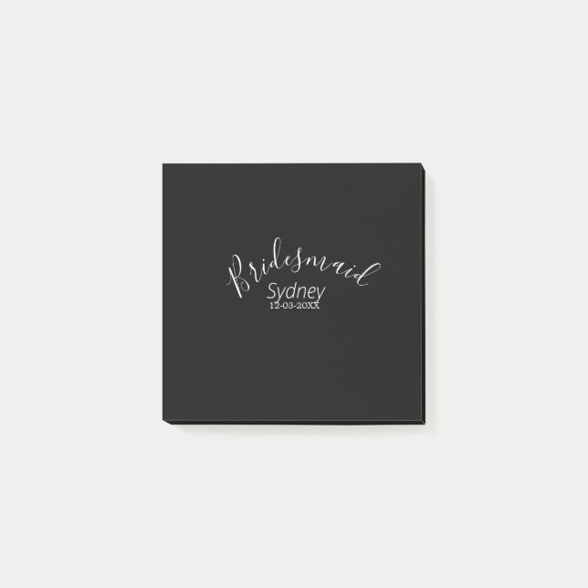 Brudtärna möhippa lägga till namn modern  post-it block (Framsida)