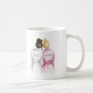Brudtärna? Mörk Maid för bulle för Bl för Kaffemugg