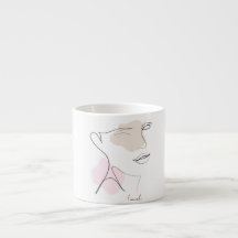 Brudtärna-mugg - Estetisk linjekonst kaffemugg