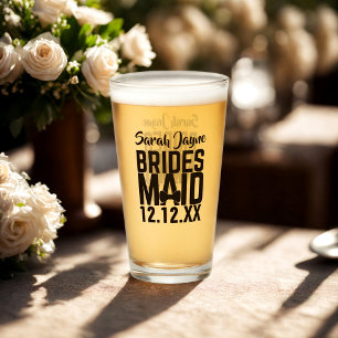 Brudtärna Namn Sängvätning Geschenk Glas
