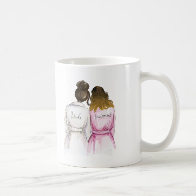 Brudtärna? Ombre för brud för Dk-Brbulle Maid Kaffemugg (Höger)