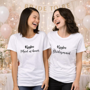 Brudtärna Personlig T Shirt