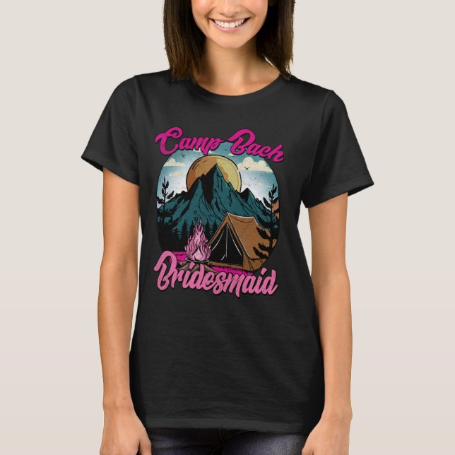 Brudtärna Retro Camping Camp Möhippa M T Shirt (Framsida)