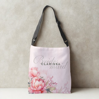 Brudtärna | Rosa Peony & Salgrön Axelväska