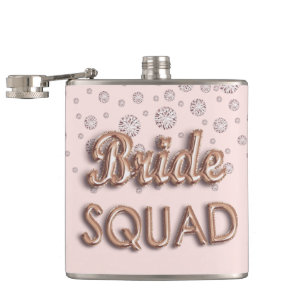 Brudtärna rose gold rosa diamanter möhippa fickplunta