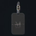 Brudtärna Senterparty Brud Namn Manus Bagagebricka<br><div class="desc">Elegant Chic Bästa Brudtärna Någonsin Anpassat Namn Manus-gåva</div>