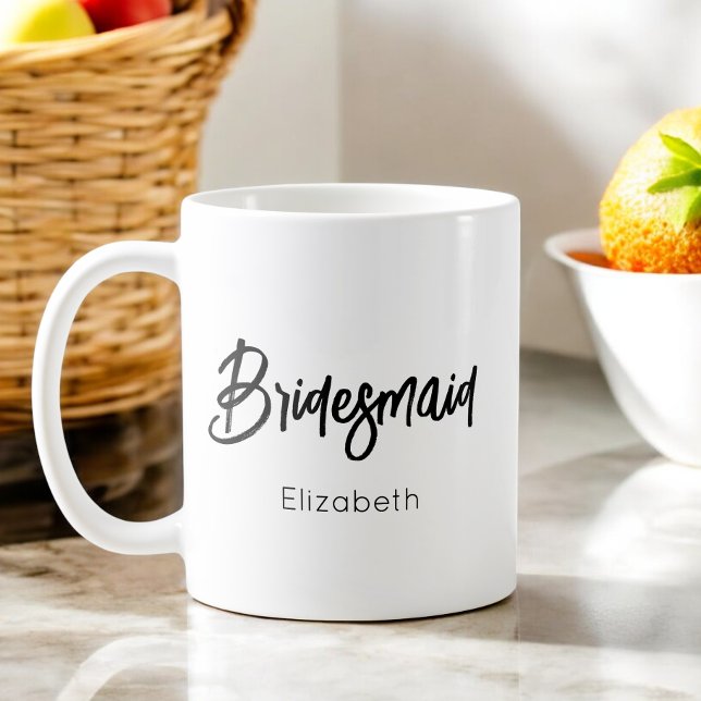 Brudtärna Svart Vit Mugg (Skapare uppladdad)