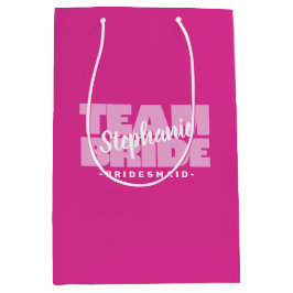 Brudtärna Team Brud Rosa Bröllop Anpassat Namn