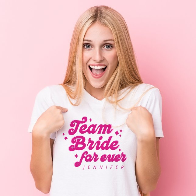 Brudtärna Team Brud Rosa Möhippa T Shirt (Skapare uppladdad)