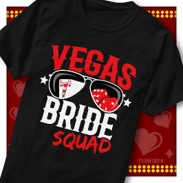 Brudtärna Vegas Sängkammarbrudens Kasino Solglasög T Shirt