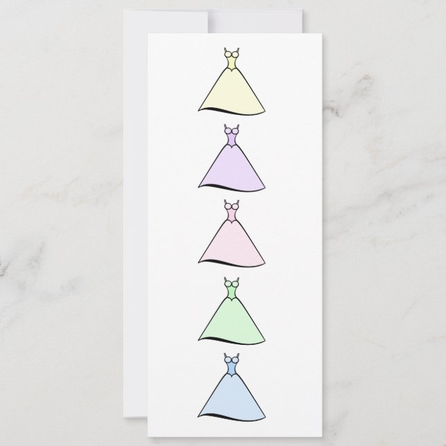 BrudtärnaLuncheon - kappor Inbjudningar (Framsida)