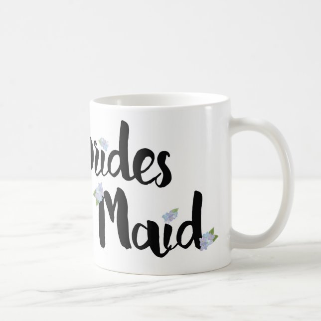 Brudtärnamugg - purpurfärgade vanlig hortensia kaffemugg (Höger)