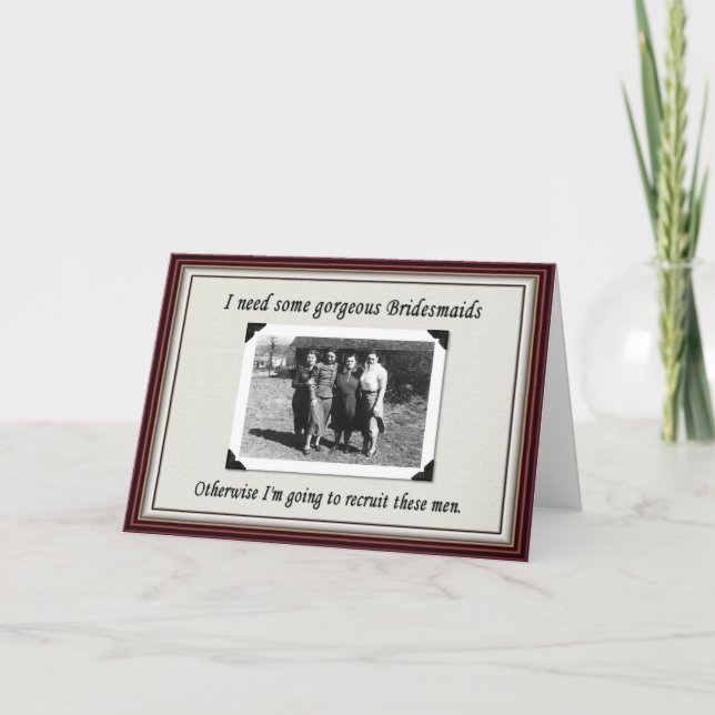 Brudtärnan eller valde en man? - ROLIGT Inbjudan (Framsida)