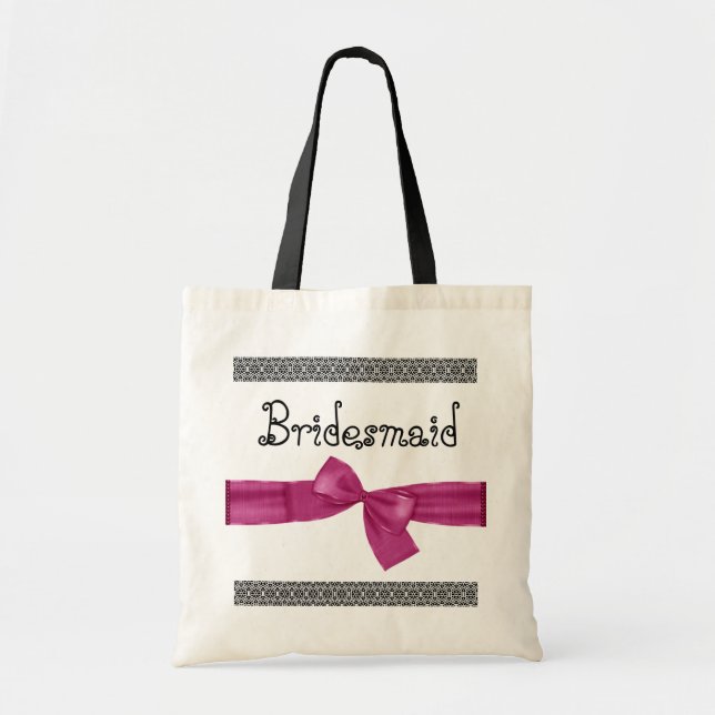 Brudtärnan hänger lös - den rosa Fauxpilbågen och Tygkasse (Framsidan)