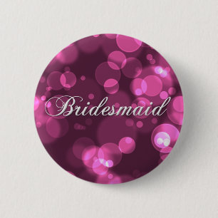 Brudtärnan knäppas [rosa Bokeh] Knapp