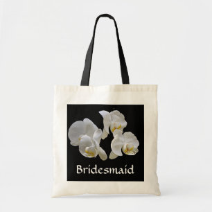 Brudtärnan med vitOrchids hänger lös på Tygkasse