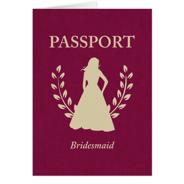 Brudtärnapass OBS Kort (Framsidan)