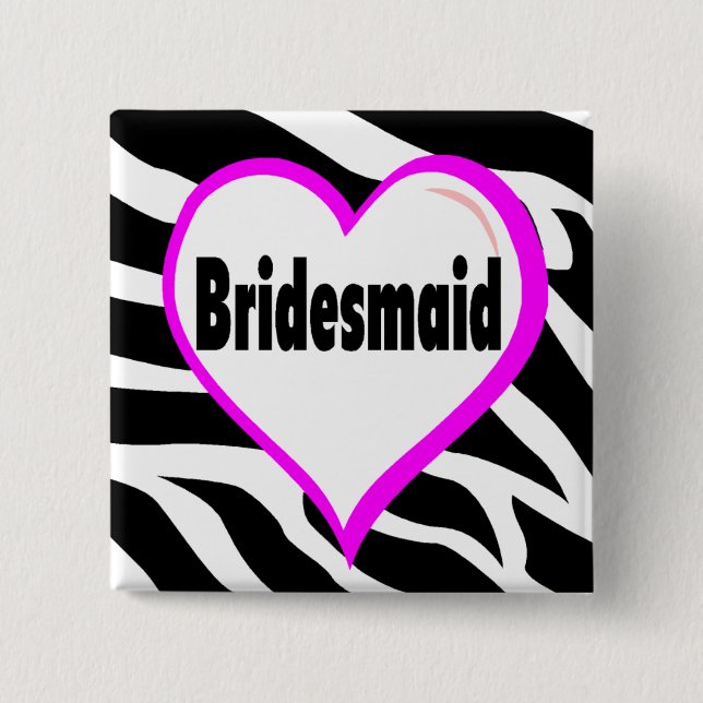 Brudtärnazebra ränder knapp (Framsida)