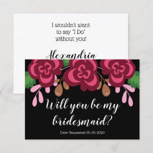 Brudtärningsförfrågan Vill du vara modern Inbjudningar