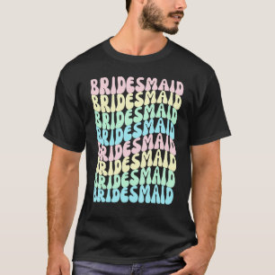 Brudtärnor I Do Crew Retro Sängkammarparty Brudtär T Shirt