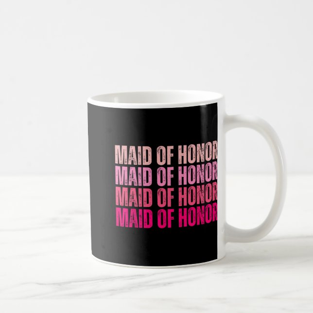Brudtjänarbrudklan Jag Gör Besättning Rosa Sängkam Kaffemugg (Höger)