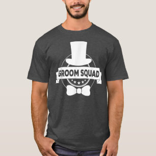 Brudtjänare Brudgum Squat Män Bachelor Förnödenhet T Shirt
