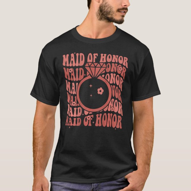 Brudtjänare, Brudtärna Bröllopsfest, Möhippa T Shirt (Framsida)