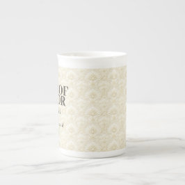 Brudtjänare | Ornamental Art Deco – Elfenben Benporslin Mugg