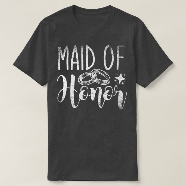 Brudtjänare Sjungfru Hen Party Bröllop Kvinnor Bru T Shirt (Design framsida)