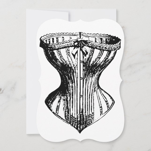 Brudtjänarinnor behövs söt korsett rolig inbjudningar (Framsida)