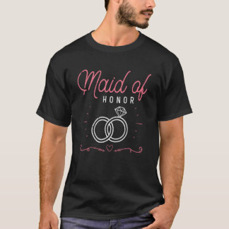 Brudtjänst Bröllop Bröllopsfest Bröllop Kvinnor T Shirt
