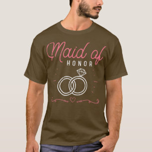 Brudtjänst Bröllop Bröllopsfest Bröllop Kvinnor T Shirt