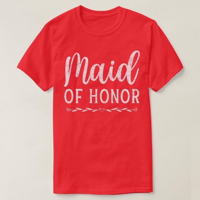 Brudtjänst Bröllopsdusch Äktenskap Kvinnor Brud  T Shirt (Design framsida)