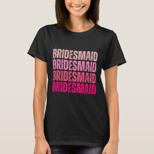 Brudtjänst Brud Sällskap Jag Gör Besättning Rosa M T Shirt