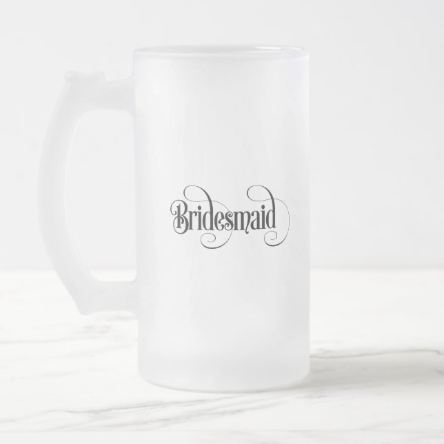 Brudtjänst Frostat Ölglas (Vänster)