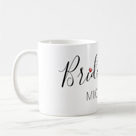 Brudtjänst med namn kaffemugg