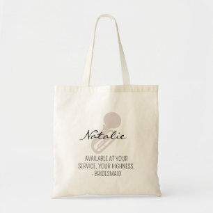 Brudtjänst Modern minimalist skript möhippa Tygkasse