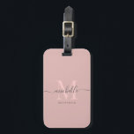 Brudtjänst Senterparty Bröllop Anpassat Namnskript Bagagebricka<br><div class="desc">Elegant Chic Bästa Brudtjänst Någonsin Anpassat Namnskript present</div>