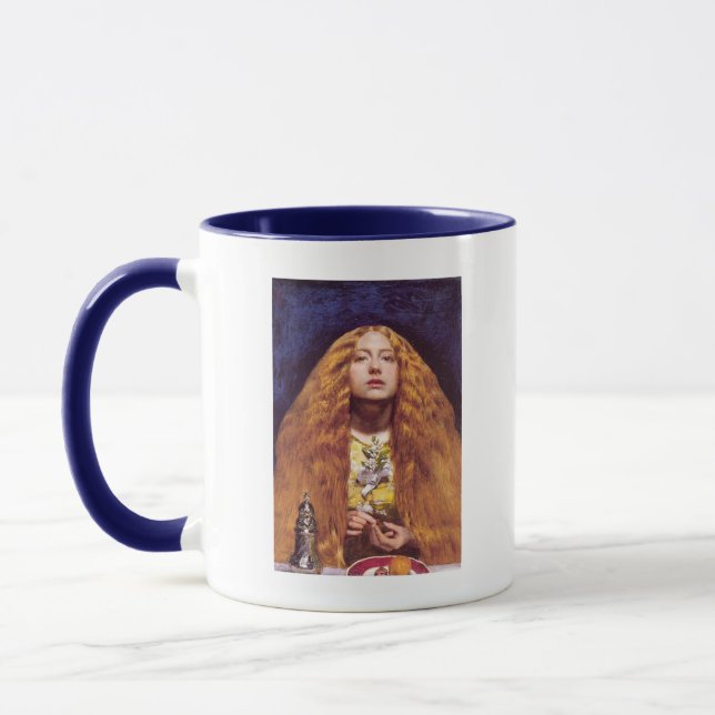 Brudtjänsteflickan, c.1851 av John Everett Millais Mugg (Vänster)