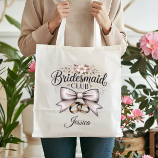 Brudtjänstklubben Coquette Blommig Slöja Bröllopsf Tygkasse