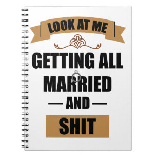 Brudtjej Shirt Berusad Möhippa Bröllop Anteckningsbok