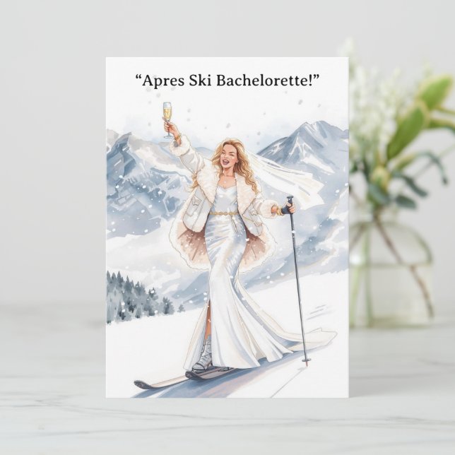 Brudtjej Weekend Brud på Backarna Inbjudningar (Stående Fram)
