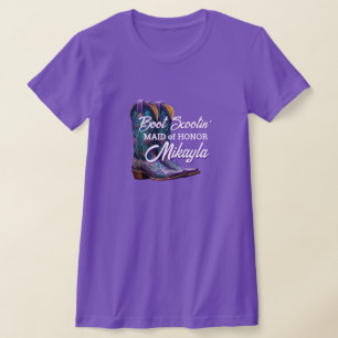Brudtjejfantastiska cowboystövlar t shirt