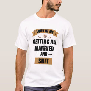 Brudtjejskjorta Berusad Sängvätning Bröllop T Shirt
