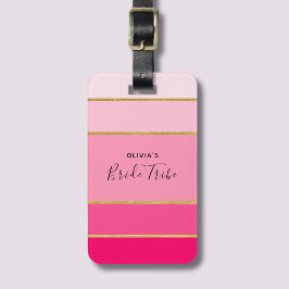 Brudtrib Pink & Guld Möhippa Bagagebricka
