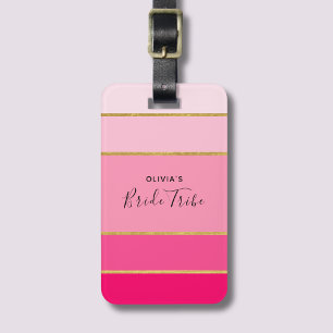 Brudtrib Pink & Guld Möhippa Bagagebricka
