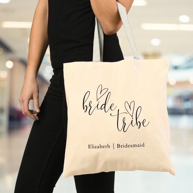 Brudtribunal Brudtärnor Sällskap Tygkasse (Bride Tribe Bachelorette Bridesmaids Tote Bag)