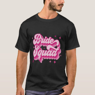 Brudtrupp Retro Bröllop Brudtärna Sängkammare Part T Shirt