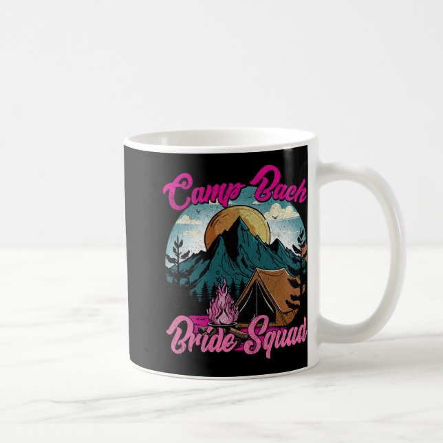 Brudtrupp Retro Campingläger Möhippa  Kaffemugg (Höger)