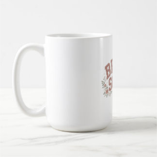 Brudtrupp Retro Collegial Brölloppsfest Design Kaffemugg